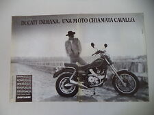 advertising Pubblicità 1987 MOTO DUCATI INDIANA 650