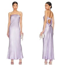 Abito midi viola lilla senza