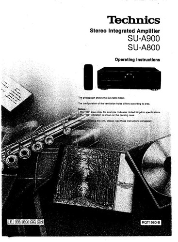 Technics a800 a900 - technics, su-a900