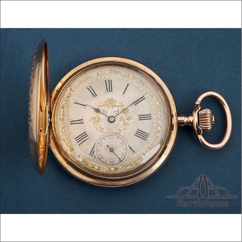 Antico orologio tasca disco - tasca,