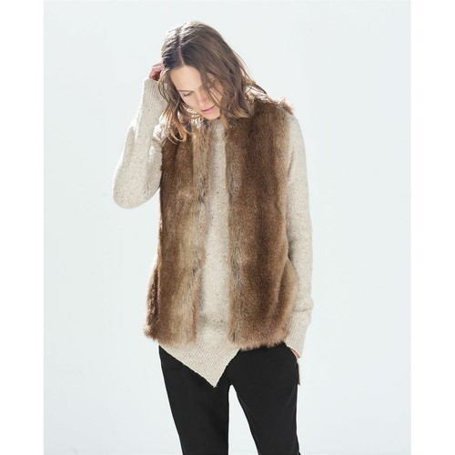 Gilet pelliccia sintetica zara - pelliccia,