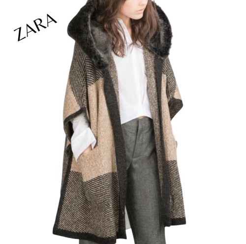 Cappotto zara maglia pelliccia - cappotto,