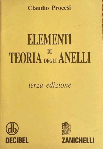 Elementi teoria degli - teoria,