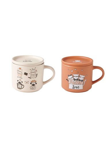Brandani set mug gatti - brandani, 2