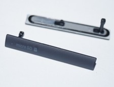 Sony Xperia Z3 Compact D5803 D5833 Micro USB Micro SD Cover Cover Nera