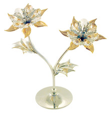 DOPPIO FIORE ARGENTATO