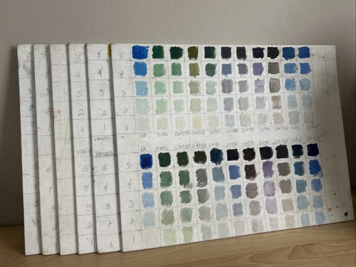 Campioni swatch colori artisti - campioni,