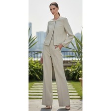 Giorgio Armani Blazer Pantaloni Set Donna Tg 42 Made in Italy Carriera Ufficio Formale