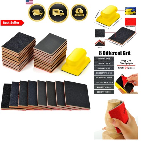 Set spugna carta vetrata - , 24