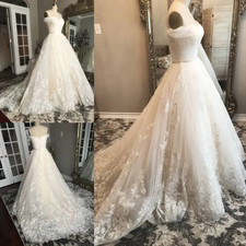 Abito da sposa spiaggia spalle scoperte immagini reali applicazioni Vestido De Novia pizzo