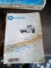 CATALOGO PARTI DI RICAMBIO MOTOCARRO PIAGGIO APE 703 DIESEL (RAFF. ARIA)