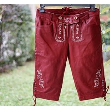 PANTALONCINI tg. 46 italiana PELLE TIROLESE DONNA