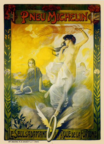 Poster bicicletta epoca pneu - d'epoca,