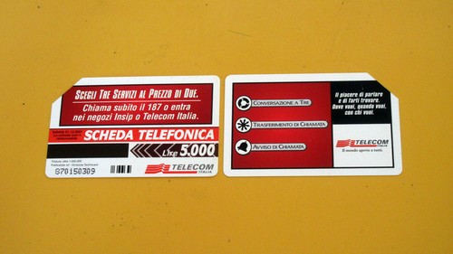 Scheda telefonica telecom - , l