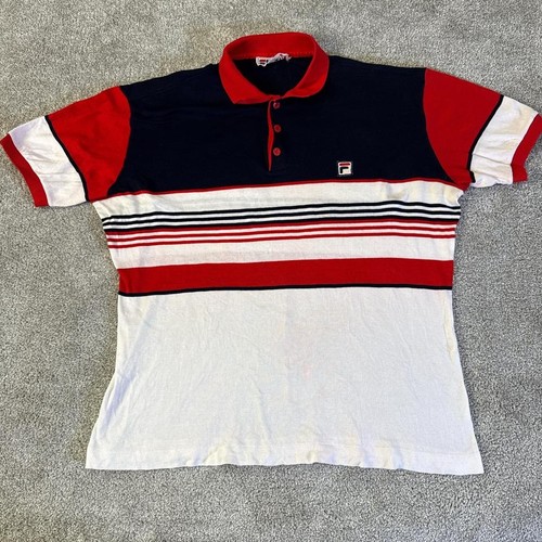 Polo tricolore fila - polo, vintage