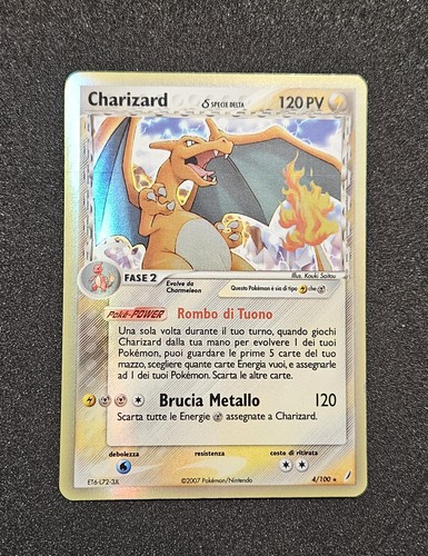 Carta pokemon charizard - pokemon, δ