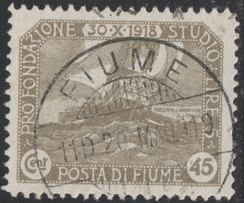1919 fiume cent - cent., usato