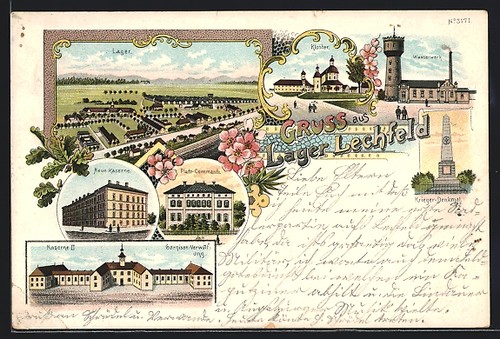 Litografia lechfeld lager - lechfeld,,