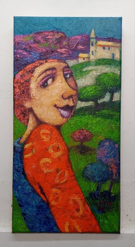 Quadro dipinto figura - dipinto,