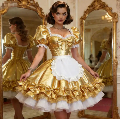 Costume damigella frilly - costume, da