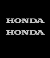 ADESIVI STICKERS ARGENTO CM. 30 SCRITTE HONDA X AUTO E CARENE MOTO