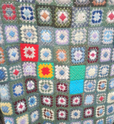 Coperta quadrata vintage - , nonna