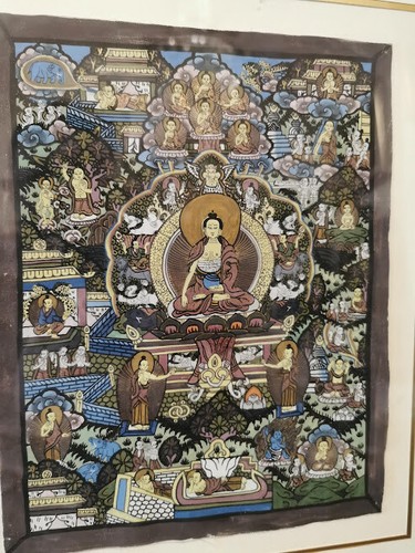 Antico batik quadro orientale - batik,