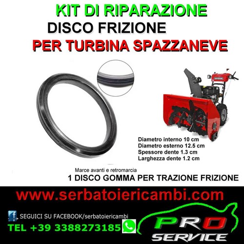 Ruota gomma attrito - , frizione