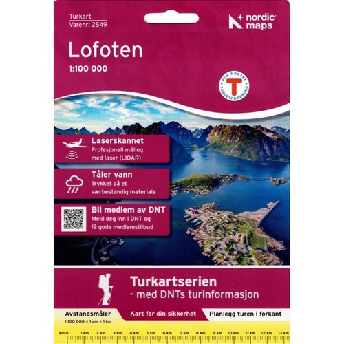 Norway lofoten tourist map - norway,