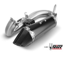 TERMINALE DI SCARICO INOX NERO MIVV DELTA RACE DUCATI STREETFIGHTER V2 2022-24