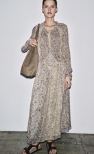 Maxi abito Zara floreale filo