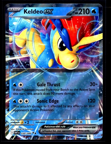 Keldeo holo 86 pokemon - keldeo, ex