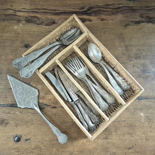 Antico set posate - , placcato