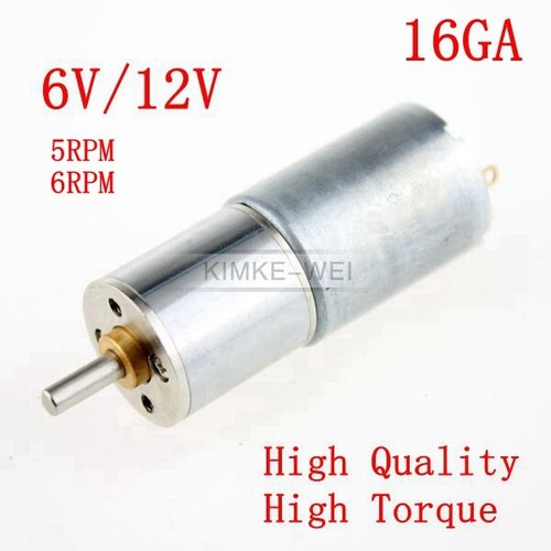 Riduttore motore 16mm 12v - 16mm, 6v/12v