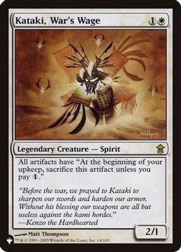 Mtg kataki salario guerra - di,