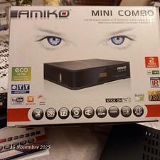 Decoder Amiko Mini Combo full HD digital satellite T2 Terrestial Cable Receiver