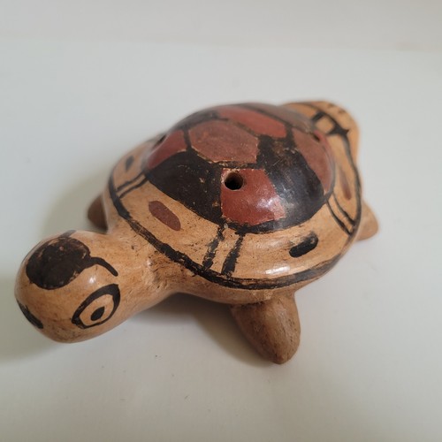 Fischietto tartaruga ceramica
