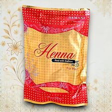 Hennè Hemani originale in polvere rosso + zafferano 150gr per capelli *tatuaggio gallina Kina