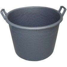 Mastello in Plastica Agricolo 2 Manici Nero Bordo Tondo Alto Cantina Giardino