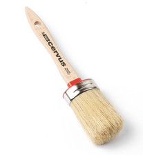 PENNELLO OVALINO PURA SETOLA BIONDA E FIBRA SINTETICA MANICO IN LEGNO GREZZO