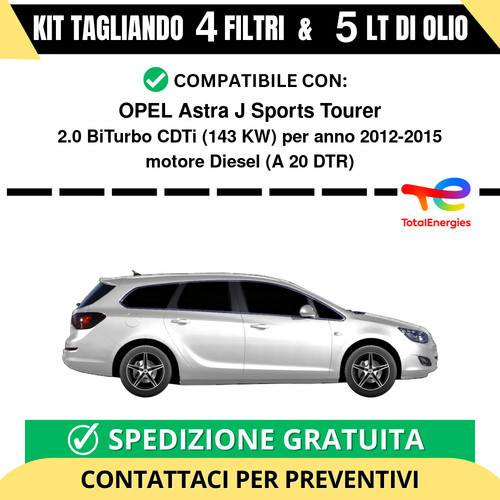Tagliando per opel astra - per,