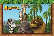 POSTER MADAGASCAR Leone Zebra