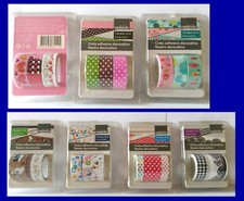 19 ROTOLI NASTRO DECORATIVO ADESIVO WASHI TAPE  2,5 metri cad. -  Crealando  DIY