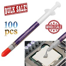 100x Dissipatore Termico Silicone Composto Pasta Raffreddamento Grasso Processore Siringa