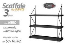 SCAFFALE DA PARETE 3 MENSOLE