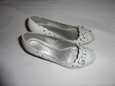 SCARPA DONNA DECOLTE’ PUNTA APERTA –BIANCO GHIACCIO-USATO-N°39