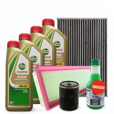 Kit Tagliando Citroen C3 Aircross II 1.2 PureTech THP 110 130 Olio 5W30 Castrol