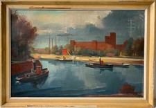 Quadro olio Berlino Georg Jost