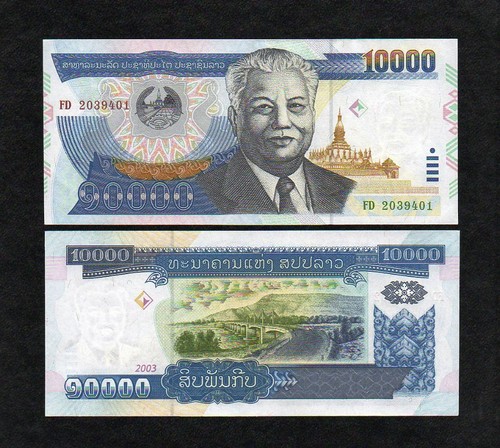 Laos 10000 kip 2003 - laos, (10.000)
