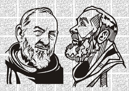 Adesivo sticker padre pio - padre,